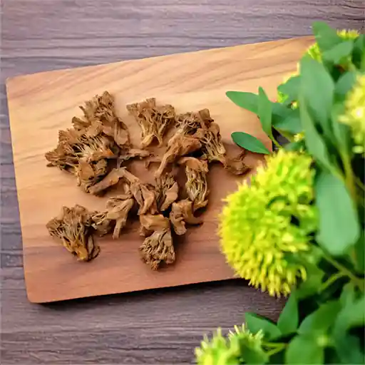 Rhodiola Rosea Root On Chopping Board